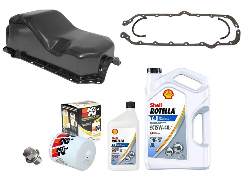Oil Pan, Engine, 5-Quart, Replacement, Master Kit, 1966-91 Amc V8 1
