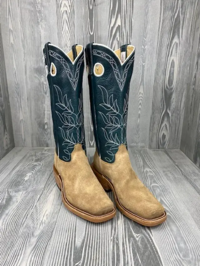 Olathe Mesquite Beeswax Rough Out With 15" Indigo Navajo Bison Tops 1