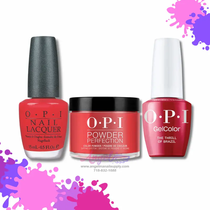 Opi 3In1 Combo Dp-Gc-Nl A16 Thrill Of Brazil 1