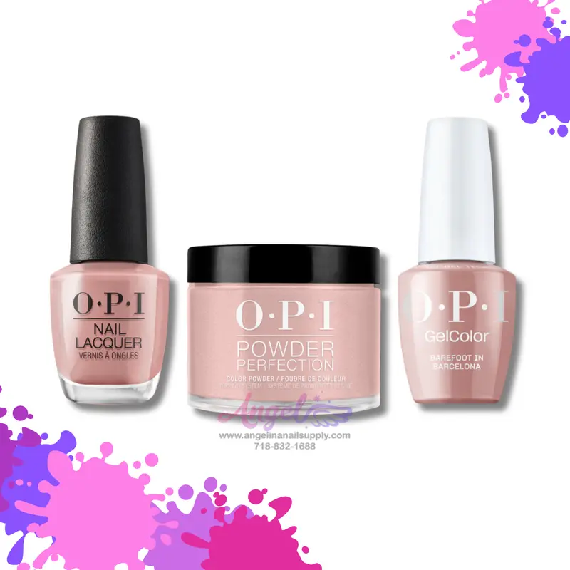 Opi 3In1 Combo Dp-Gc-Nl E41 Barefoot In Barcelona 1