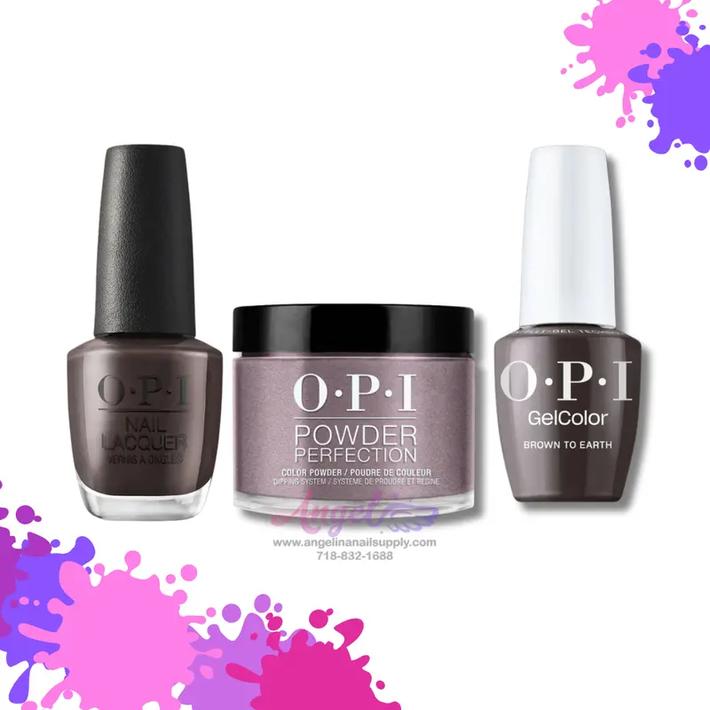Opi 3In1 Combo Dp-Gc-Nl F004 Brown To Earth 1