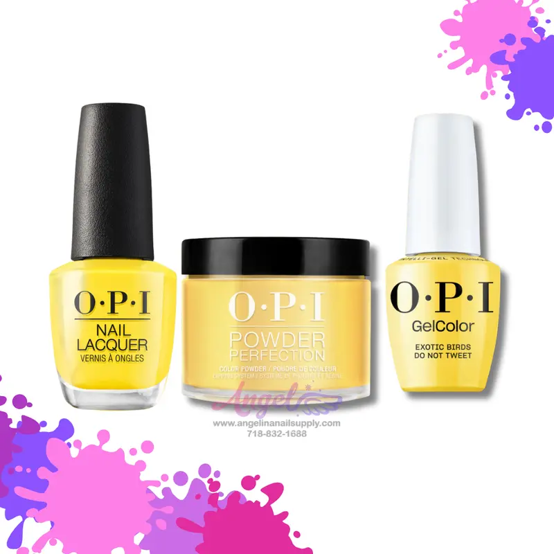 Opi 3In1 Combo Dp-Gc-Nl F91 Exotic Birds Do Not Tweet 1