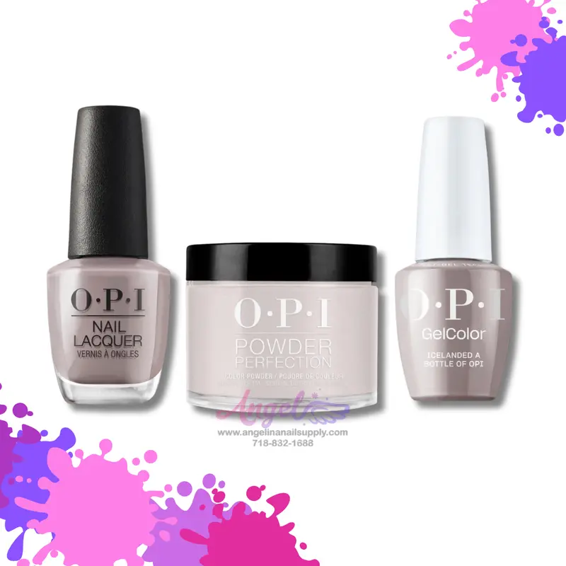 Opi 3In1 Combo Dp-Gc-Nl I53 Icelanded A Bottle Of Opi 1