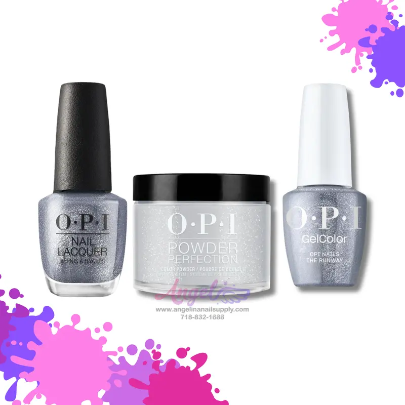 Opi 3In1 Combo Dp-Gc-Nl Mi08 Opi Nails The Runway 1