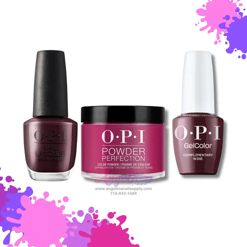 Opi 3In1 Combo Dp-Gc-Nl Mi12 Complimentary Wine 1