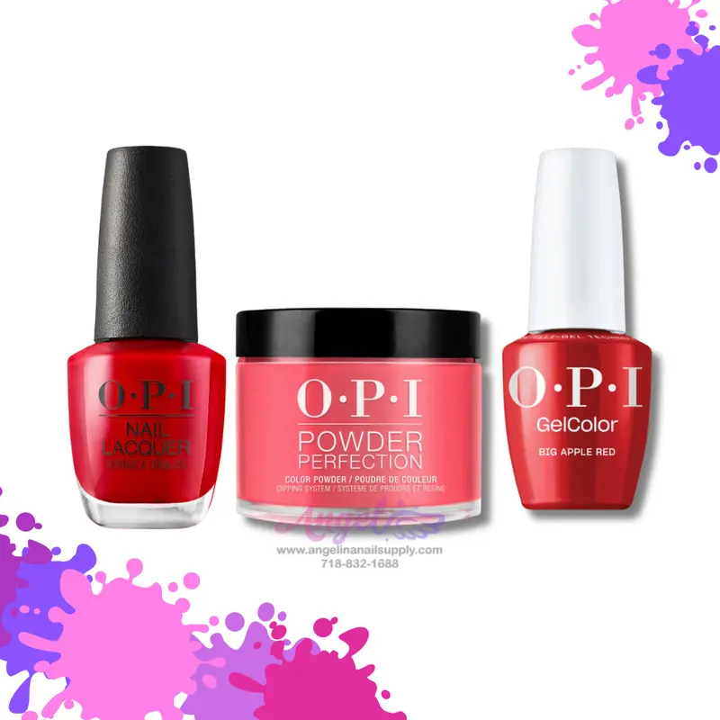Opi 3In1 Combo Dp-Gc-Nl N25 Big Apple Red 1