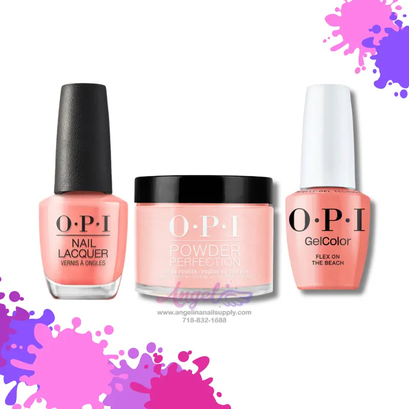 Opi 3In1 Combo Dp-Gc-Nl P005 Flex On The Beach 1