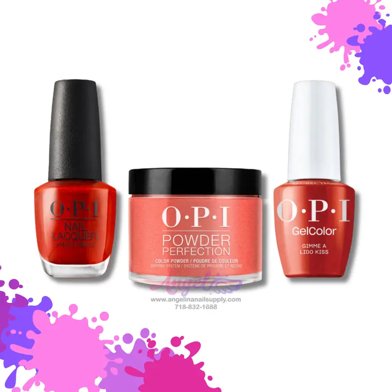 Opi 3In1 Combo Dp-Gc-Nl V30 Gimme A Lido Kiss 1