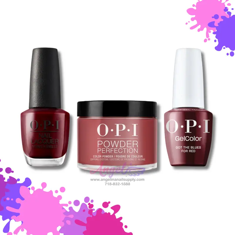 Opi 3In1 Combo Dp-Gc-Nl W52 Got The Blues For Red 1