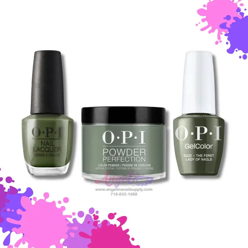 Opi 3In1 Combo Dp-Gc-Nl W55 Suzi The First Lady Of Nails 1