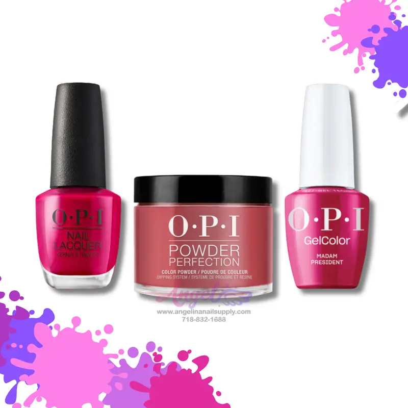 Opi 3In1 Combo Dp-Gc-Nl W62 Madam President 1