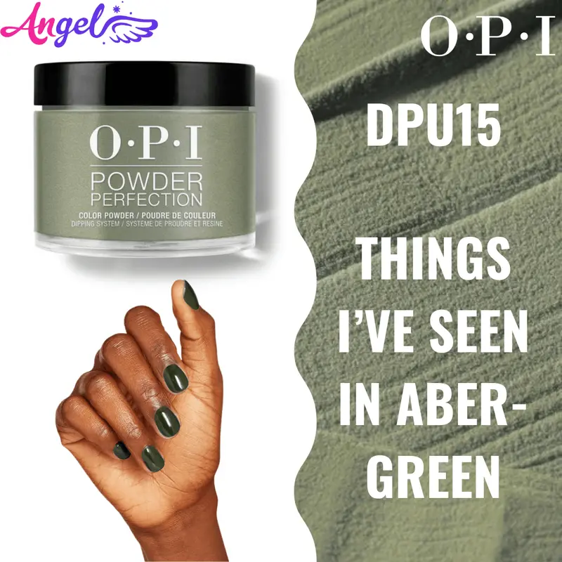 Opi Dip Powder Dp U15 Things I’Ve Seen In Aber-Green 1