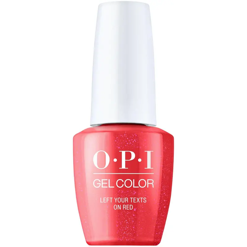 Opi Gel Color Gc S010 Left Your Texts On Red 1