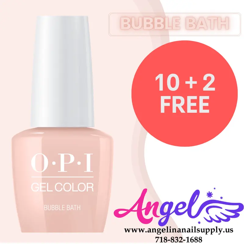 Opi Gel Color Gc S86 Bubble Bath (Combo 10+2) 1
