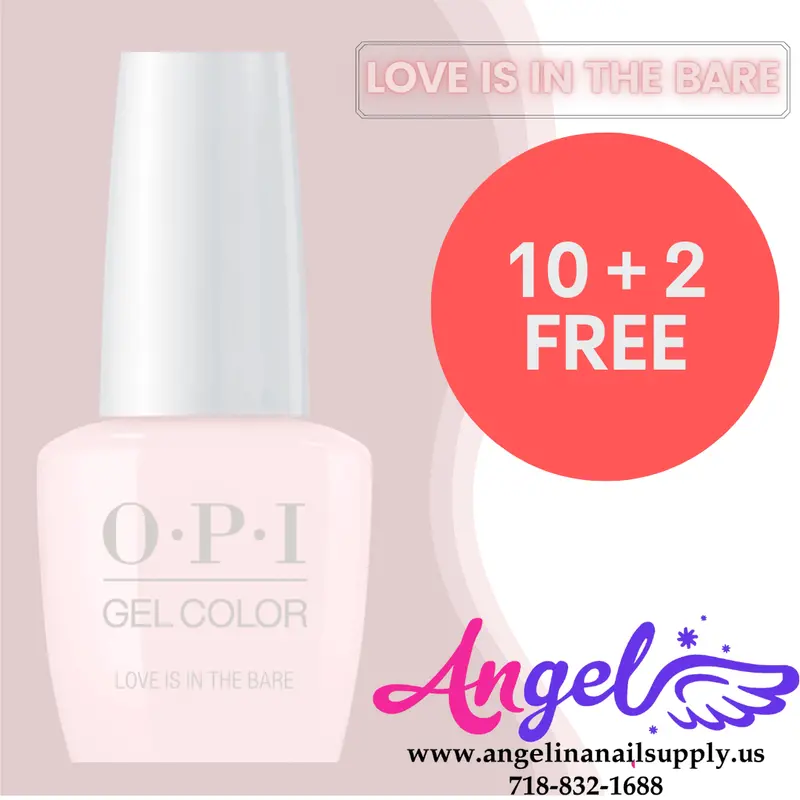 Opi Gel Color Gc T69 Love Is In The Bare (Combo 10+2) 1