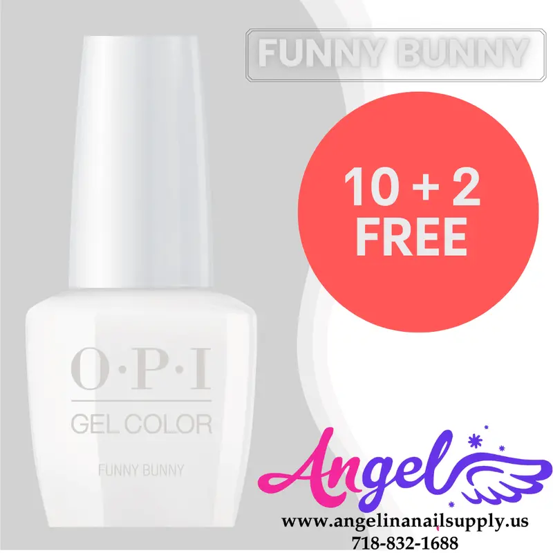 Opi Gel Color Gct H22 Funny Bunny (Combo 10+2) 1