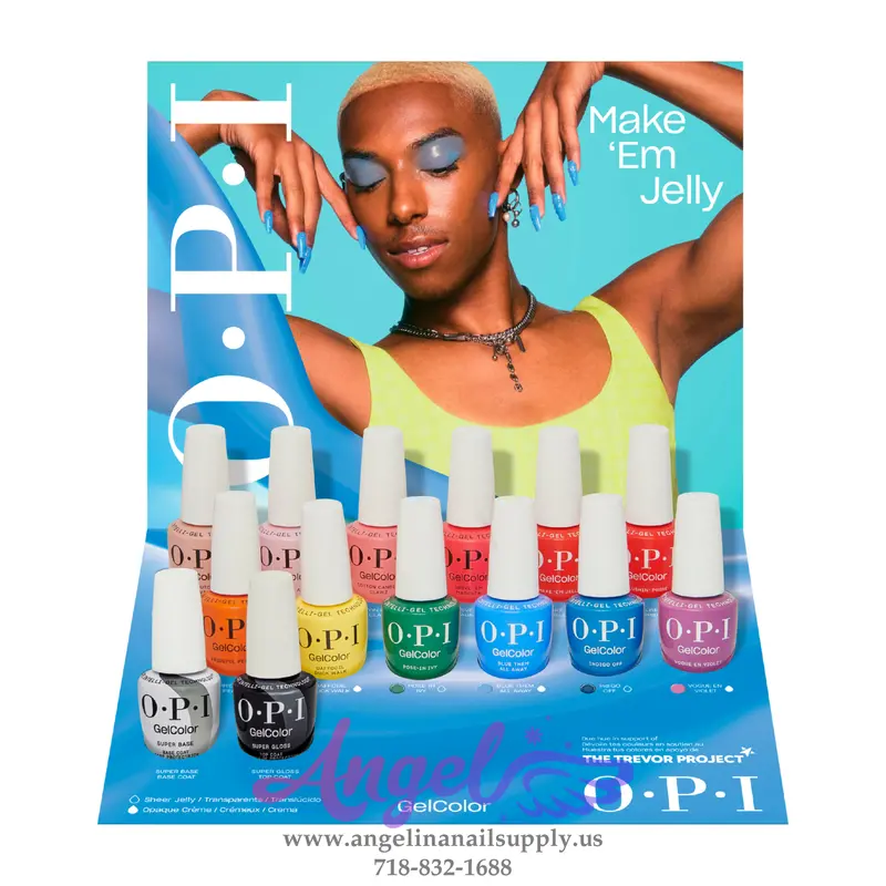 Opi Gel Color - Make'em Jelly Collection 12 Colors & 1 Base Gel 1 Top Gel | Summer 2025 1