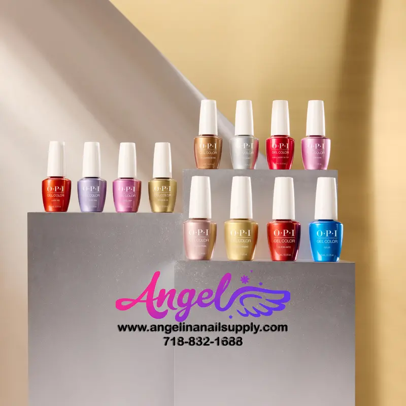 Opi Gel Color - Metallic Mega Mix Collection 12 Colors & 1 Base Gel 1 Top Gel| Fall 2024 1