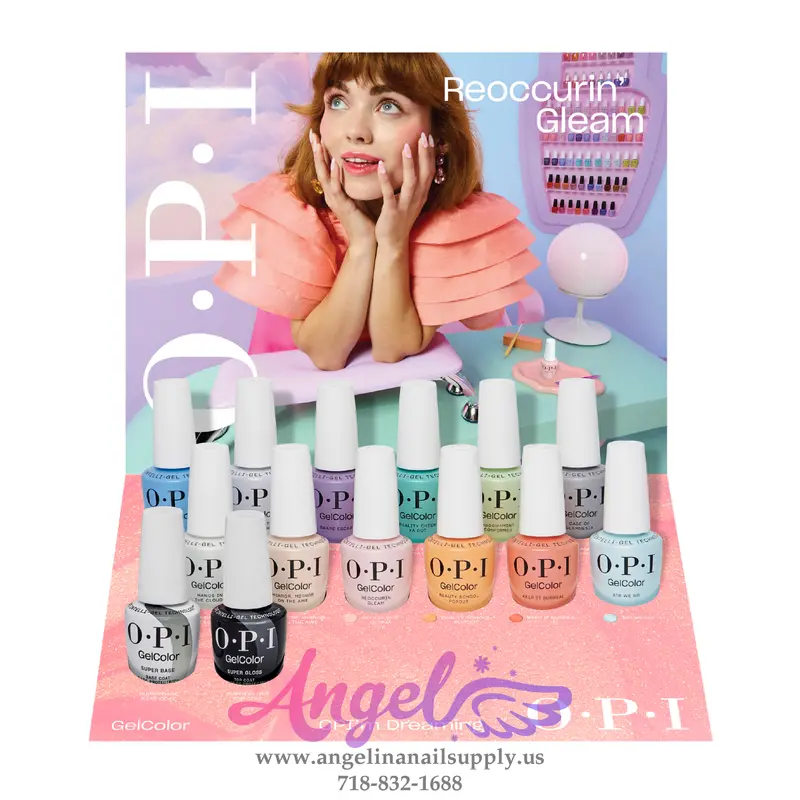 Opi Gel Color - Opi'm Dreaming Collection 12 Colors & 1 Base Gel 1 Top Gel| Spring 2025 2