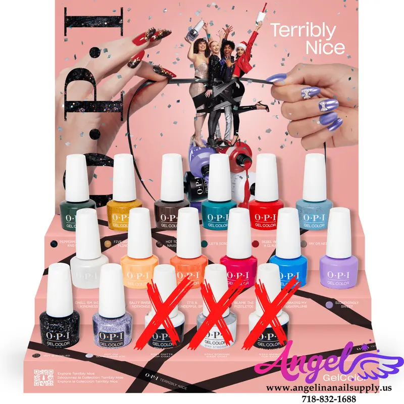 Opi Gel Color - Terribly Nice Collection 14 Colors Only| Holiday 2023 1