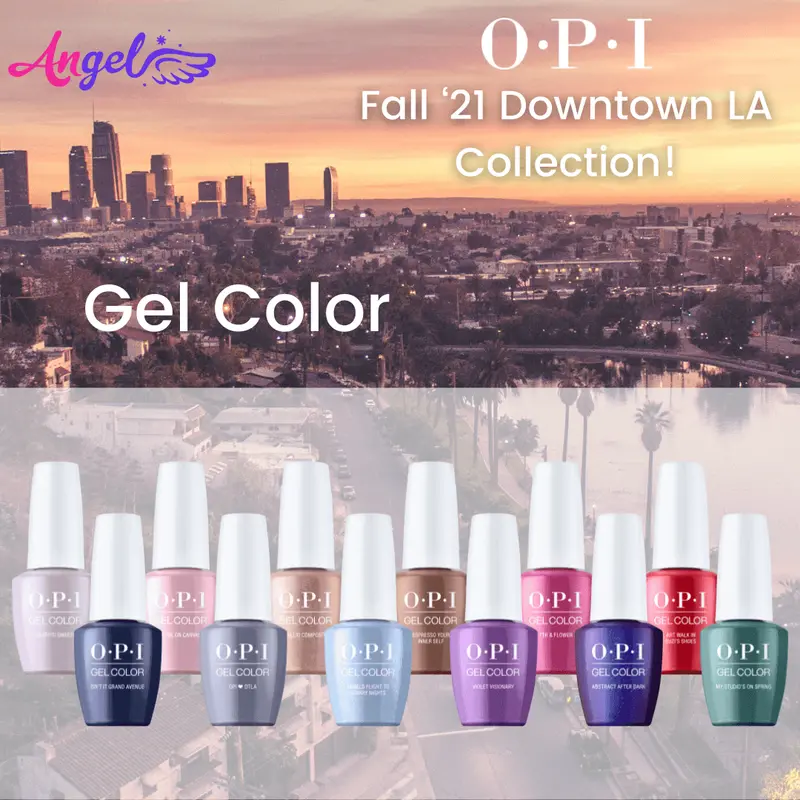 Opi Gel Colors - Downtown La Collection 12 Colors | Fall 2021 1