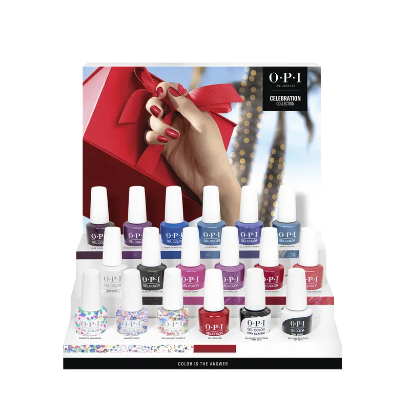 Opi Gel Colors - The Celebration Collection 16 Colors & Base - Top Combo | Holiday 2021 1