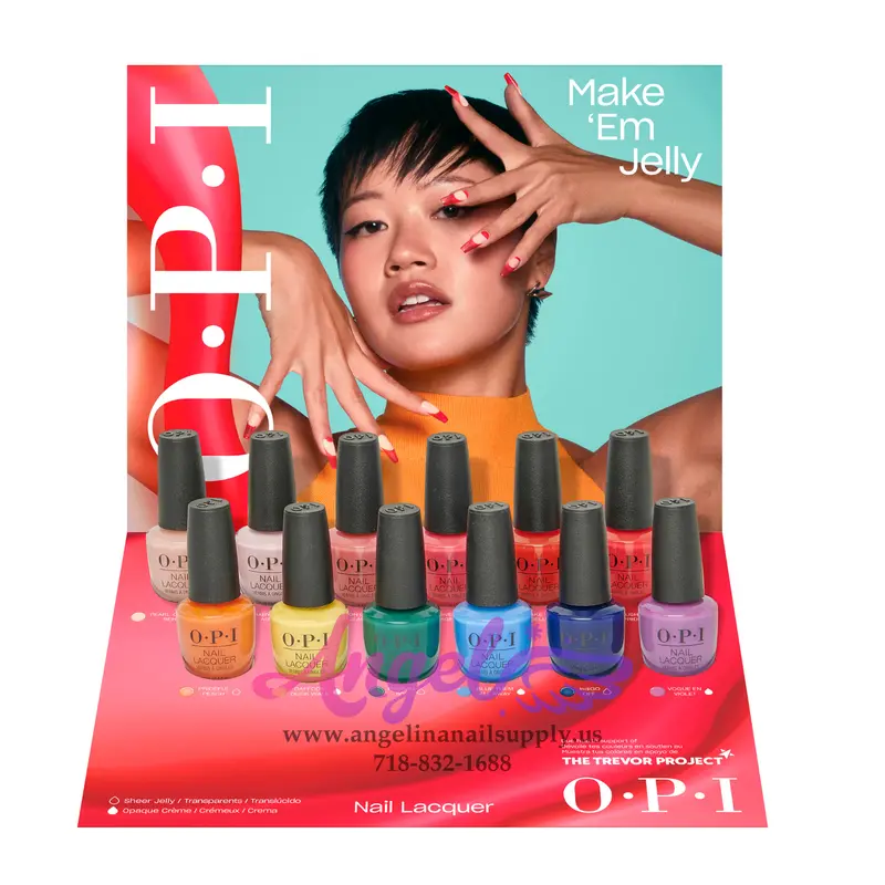 Opi Nail Lacquer - Make'em Jelly Collection 12 Colors | Summer 2025 1