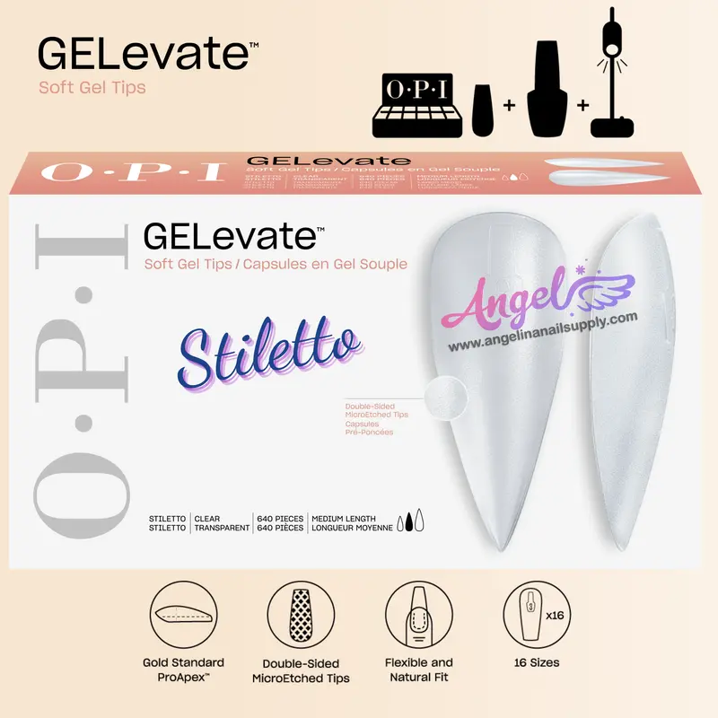 Opi Soft Gel Pre-Shaped Tip Extensions / Stiletto 1