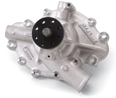 Overstock - Edelbrock Water Pump, Cast Aluminum High Flow, 4 13/16" From Block Surface To Hub, 1973-91 Amc V-8 1