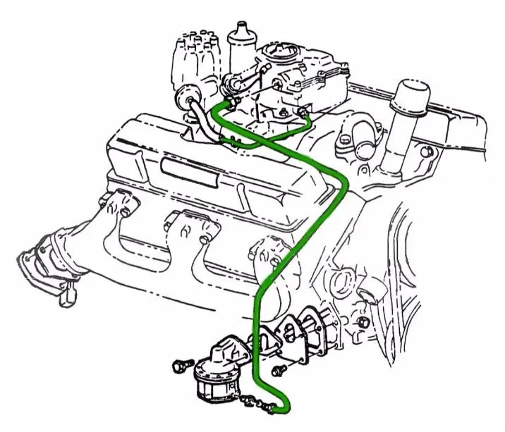 Overstock - Pump To Carb Lines 2 Piece Oe Steel,1968-1970 Amx Javelin V8 4Bbl With Electric Wipers 1