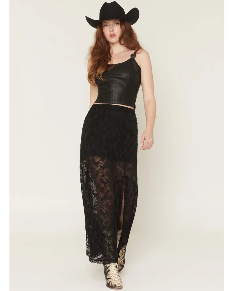 Palomino Horse Lace Midi Skirt 1