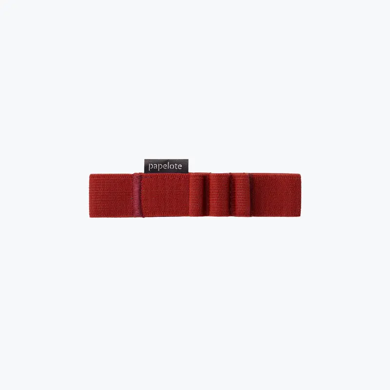 Papelote - Elastic Pen Strap - A6 - Dark Red 1