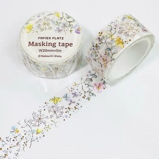 Papier Platz - Washi Tape - Pale Flower 1