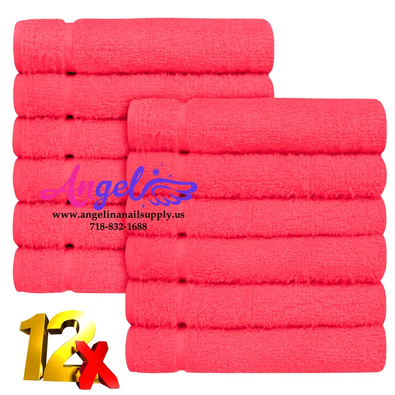 Pedicure Towel - Red (Box Of 144) 1