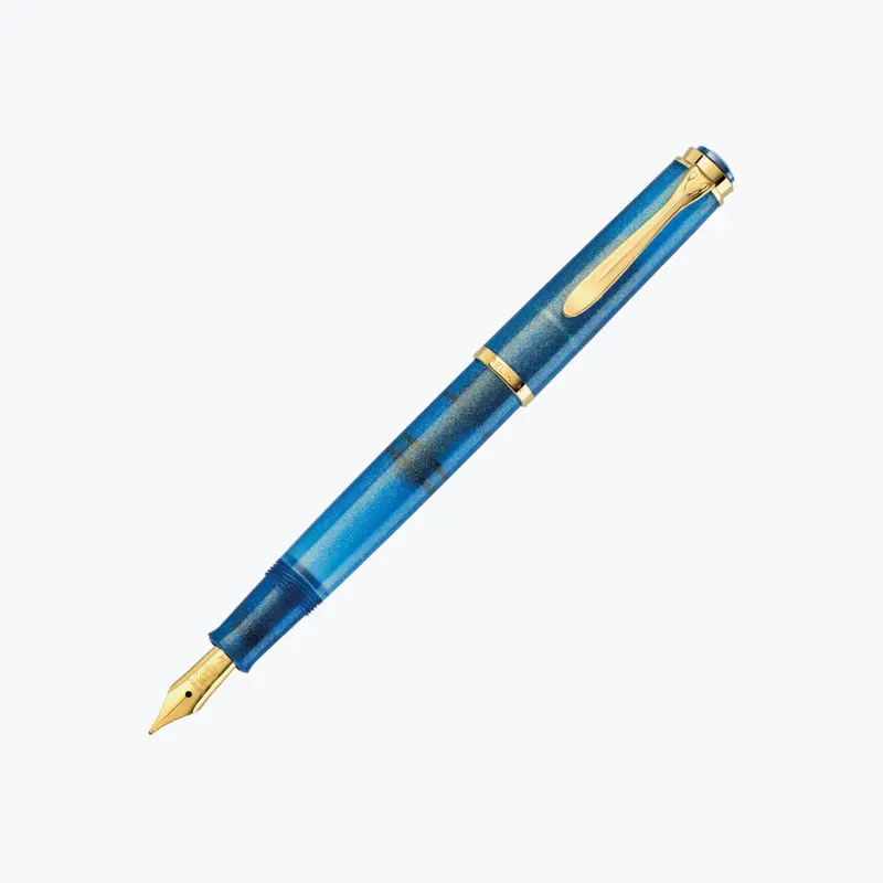 Pelikan - Fountain Pen - Classic M200 - Golden Lapis 1