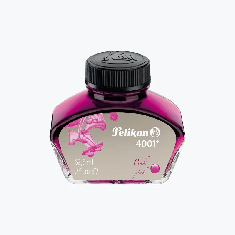Pelikan - Fountain Pen Ink - 4001 - 62.5Ml - Brilliant Pink 1