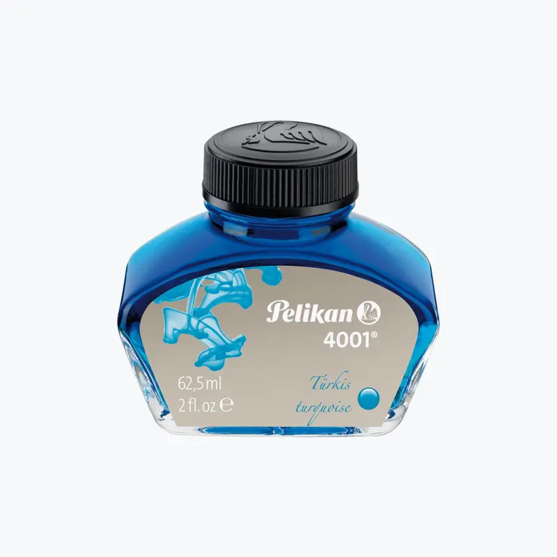 Pelikan - Fountain Pen Ink - 4001 - 62.5Ml - Turquoise 1