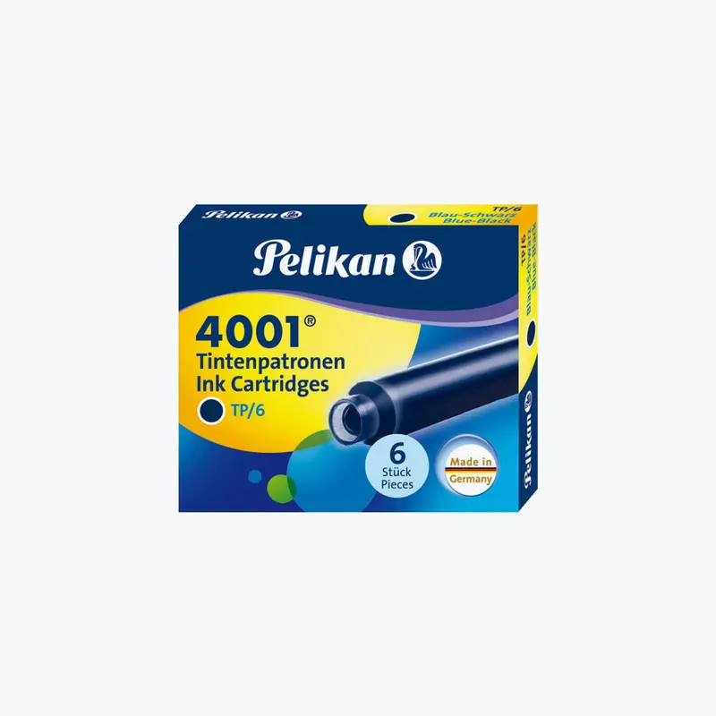 Pelikan - Fountain Pen Ink - Cartridges - 4001 - Blue-Black 1
