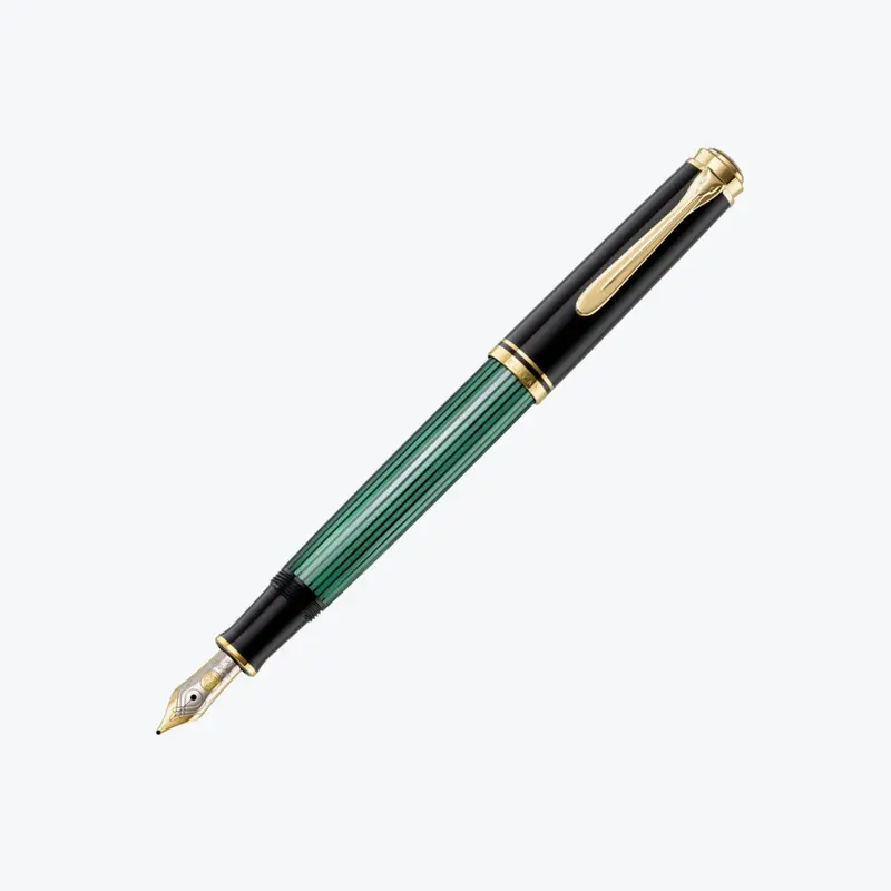 Pelikan - Souverän M400 Fountain Pen - Black-Green 1