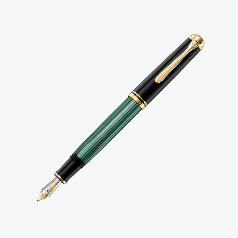Pelikan - Souverän M600 Fountain Pen - Black-Green 1