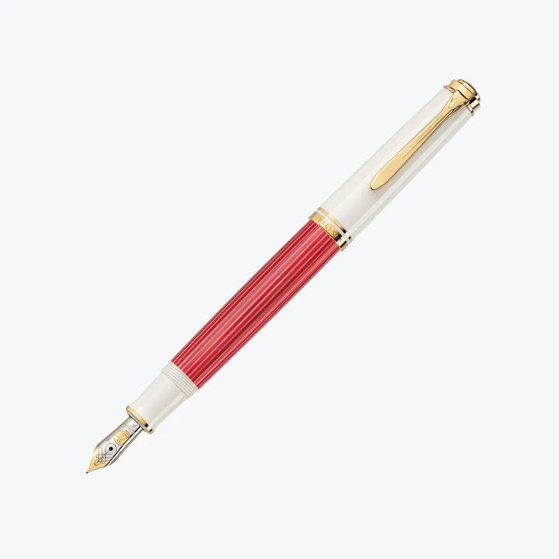Pelikan - Souverän M600 Fountain Pen - Red-White 1