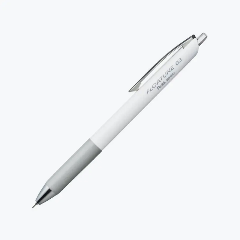 Pentel - Ballpoint Pen - Floatune - White (Black Ink) 1