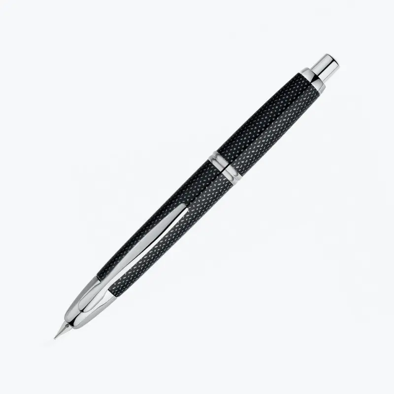 Pilot - Fountain Pen - Capless - Black (Splash) 1