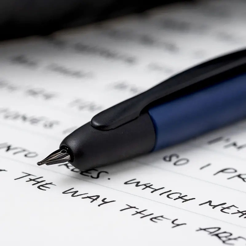 Pilot - Fountain Pen - Capless - Matte Blue (Black Trim) 4
