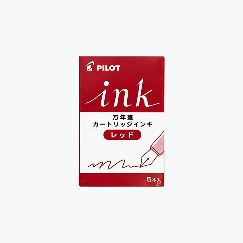 Pilot - Fountain Pen Cartridges - Regular - Red 1