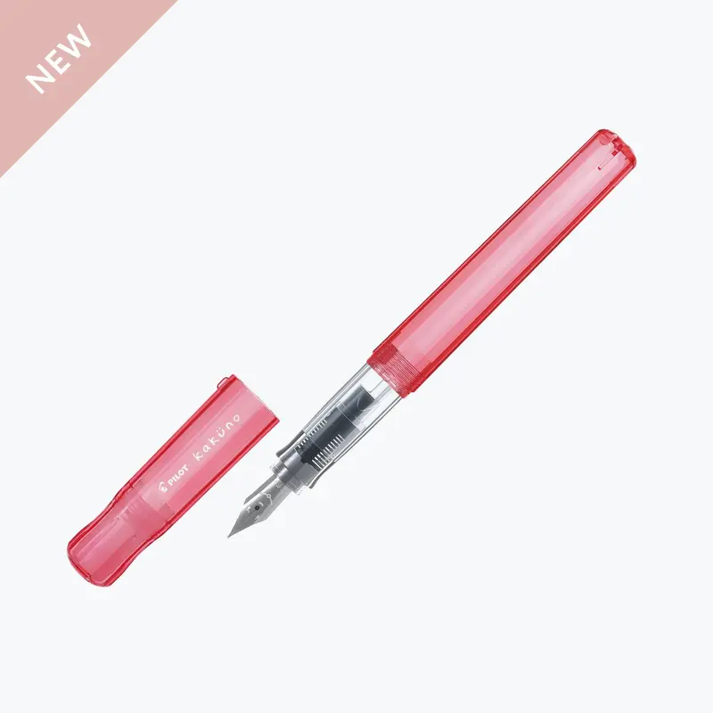 Pilot - Fountain Pen - Kakuno - Transparent Red 1