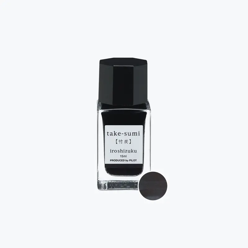 Pilot - Iroshizuku Ink 15Ml - Bamboo Charcoal (Take-Sumi) 1