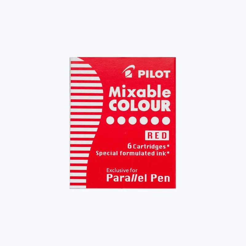 Pilot - Parallel Cartridges - Mixable Colour - Red 1