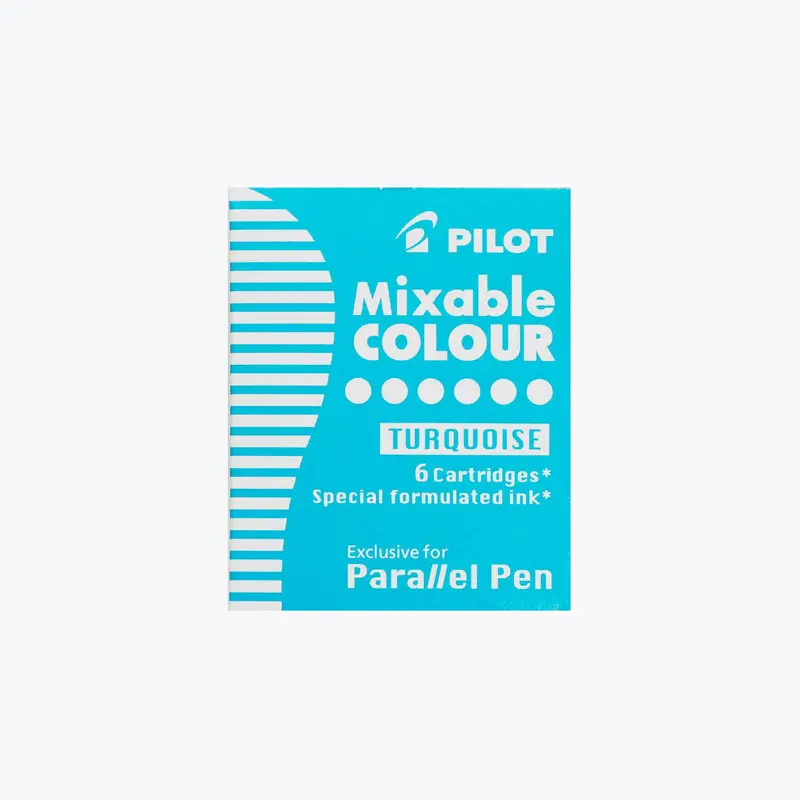 Pilot - Parallel Cartridges - Mixable Colour - Turquoise 1