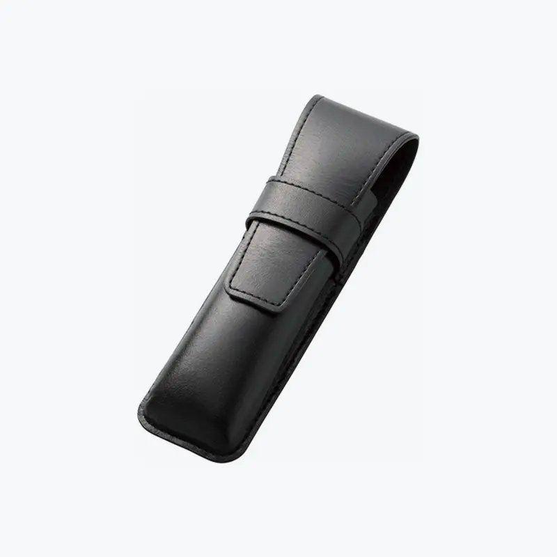 Pilot - Pen Pouch - Leather - For Two - Black 1